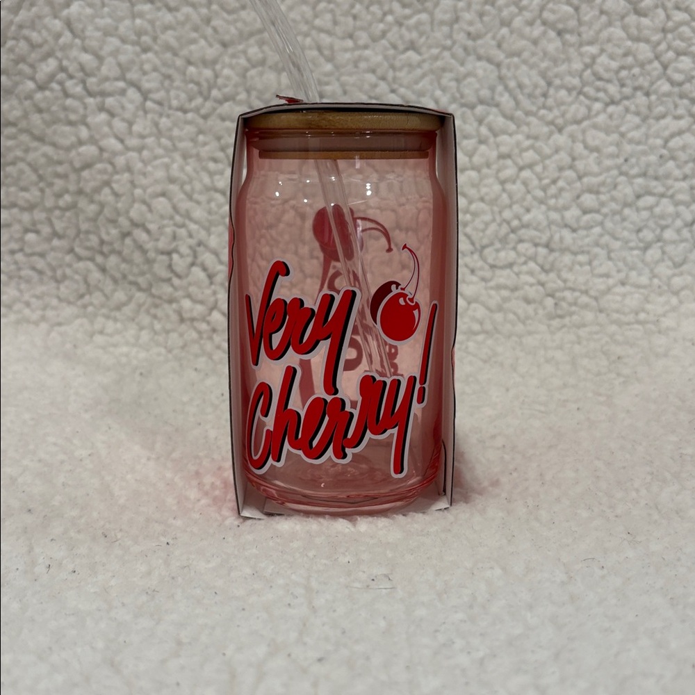 SOLD 🥤 CHERRY COKE 🍒 GLASS TUMBLER - Picture 5 of 6
